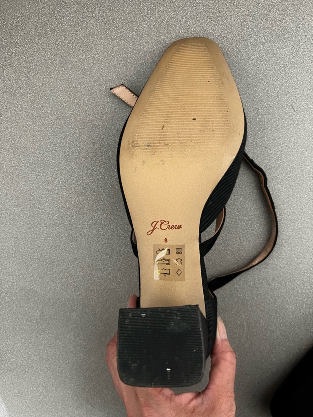 J. Crew Black Cross-Strap Block Heel Pumps (Prom, Grad, Wedding) - Picture 6 of 6